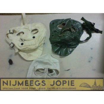 gezichtsmasker, dun gevoerd, groen, zoals links op foto