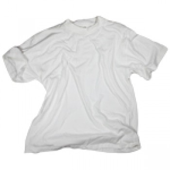 t-shirt wijd model, korte mouw wit