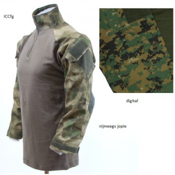 ubac tactical shirt met elleboogbeschermers digital