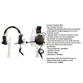 headset comtac II z041