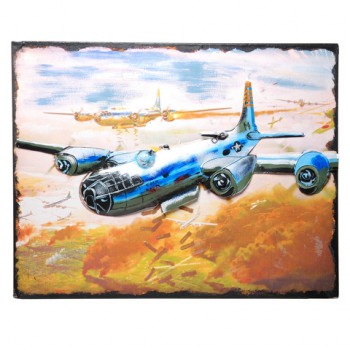 Metalen model Painting bombing plane