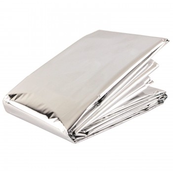iso-deken, 2 zijden zilver gekleurd