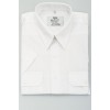 security blouse overhemd met epaulet, wit korte mouw, piloten blouse