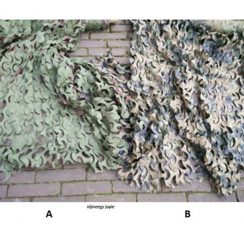 camouflage materiaal, zonder net, camonet, breedte ca 2,2 meter