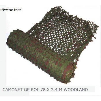 camouflage materiaal, ROL CA 78 METER groen (zonder net)