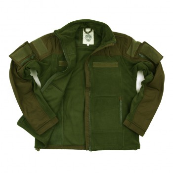 combat fleece vest, groen