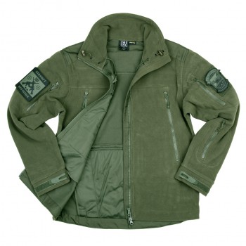 combat fleece jas heavy, groen