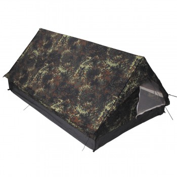 2 persoon camouflage tent minipack flecktarn