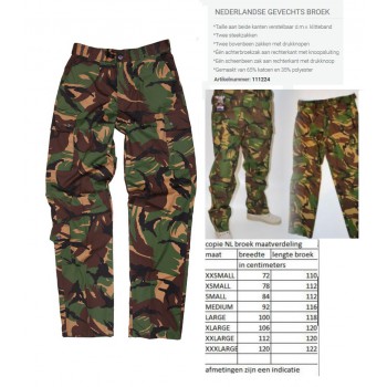 woodland camouflage broek, KL, copie, bovenband verstelbaar met velcroband
