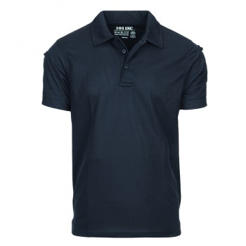 Polo stretch quick dry, donker blauw