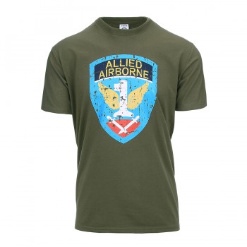 t-shirt D-Day Allied Airborne, groen