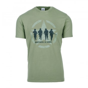 t-shirt brothers in arms, groen
