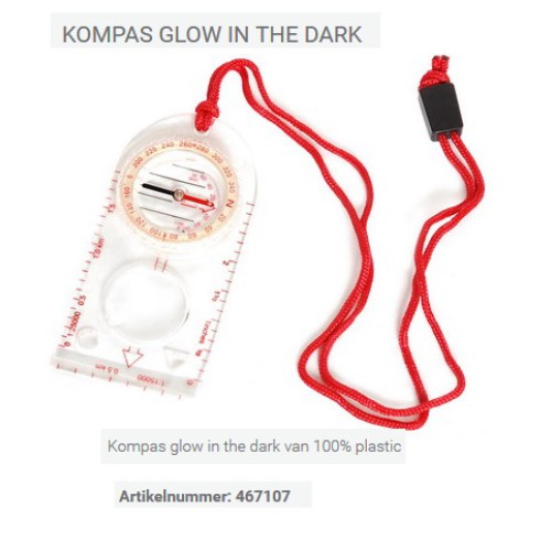 kompas glow in the dark