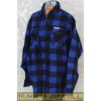 canada blouse, houthakkersblouse, blauw, 100% katoen