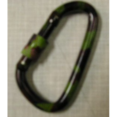 karabijn haak, met schroefsluiting, 8mm, camouflage