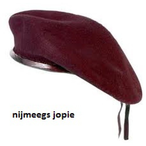 baret bordeaux rood