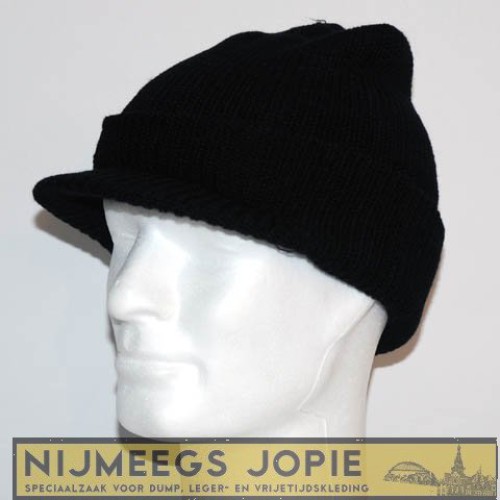 muts met klepje, wol. jeepcap