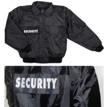 security-jas afritsjas zwart SECURITY/BEVEILIGING