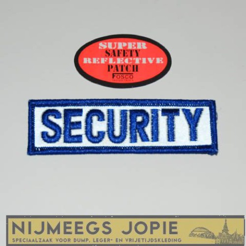 Embleem security rechthoek