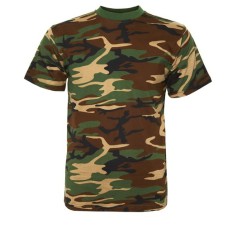 t-shirt woodland camouflage