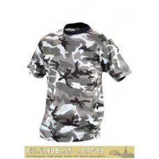 t-shirt Wit-camo met korte mouw