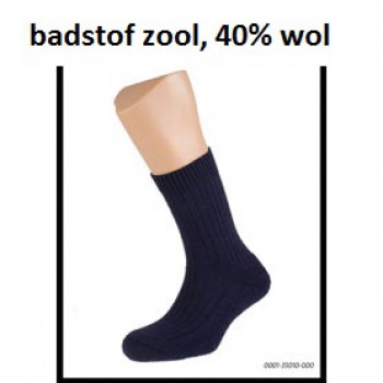 sokken met dikke badstofzool, blauw