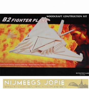 Houten bouwpakket b2 fighter. 