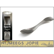 bestek spork titanium metaal