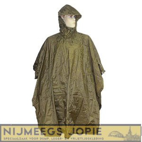 regenponcho, nylon, lichtgewicht, wandelponcho, diverse kleuren