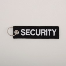 security, sleutelhanger, zwart