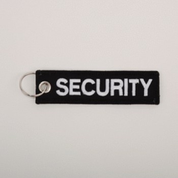 security, sleutelhanger, zwart