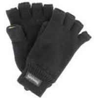 topless gebreide acryl handschoen met voering, zwart of groen topless gebreide acryl handschoen met voering, zwart of groen