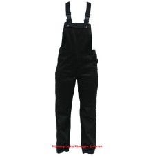 tuinoverall, polyester/katoen zwart 