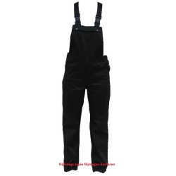 tuinoverall, polyester/katoen zwart , polyester/katoen