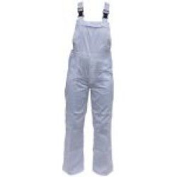 tuinoverall, wit, carnaval, polyester/katoen