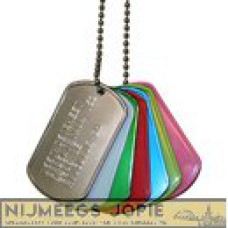 Dogtags met uw eigen tekst, US style