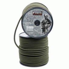 elastiek, 6mm dik, groen. rol 60 meter, bungee