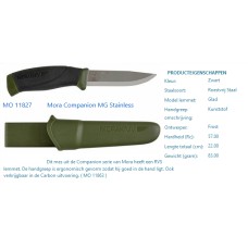 mora companion mg RVS, zwart/groen of kleurtjes