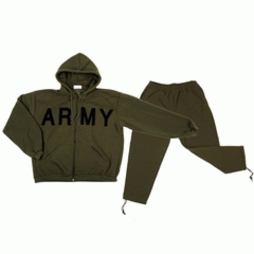 Trainingspak Army Heavy groen, maat XL