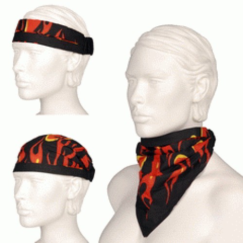 3 in 1 bandana, V-top big flame