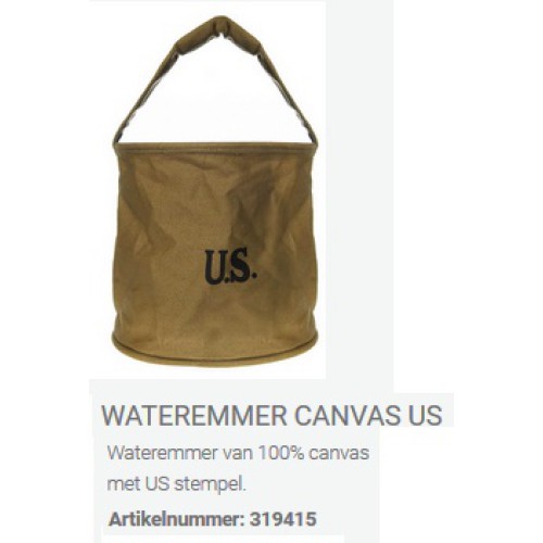 wateremmer canvas met US stempel