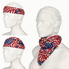 3 in 1 bandana, wavy american.