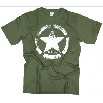 T-shirt met opdruk vintage US star