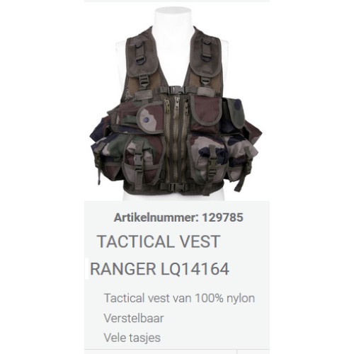 tactical vest ranger frans camo