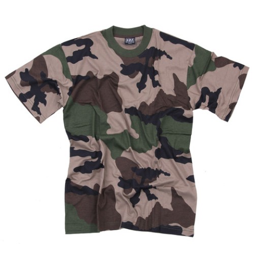 t-shirt woodland camouflage, Frans camouflage