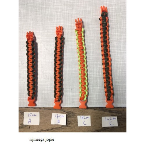 4-daagse paracord polsbandje