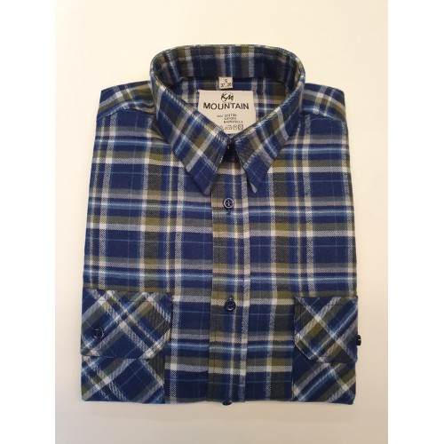 flanel blouse, kleur 6301, Extra lange versie