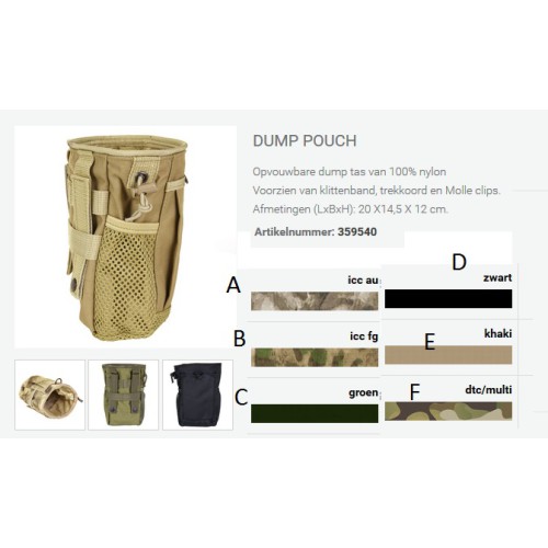 Dump pouch tas