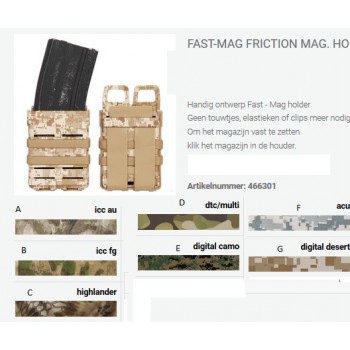 Fast-Mag friction magazijn holder tas