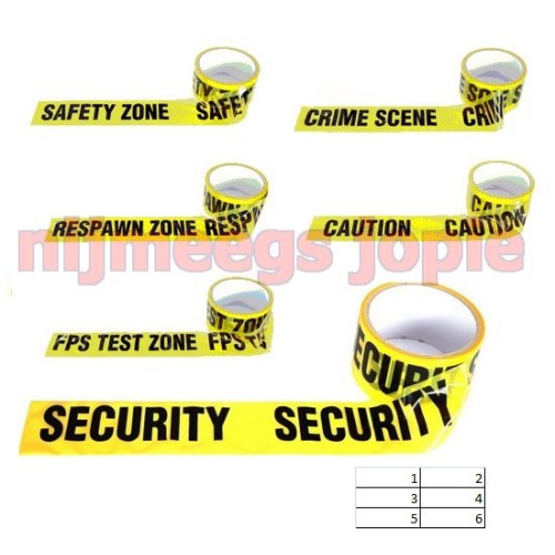 afzetlint diverse opdrukken, safety zone, crime scene, security